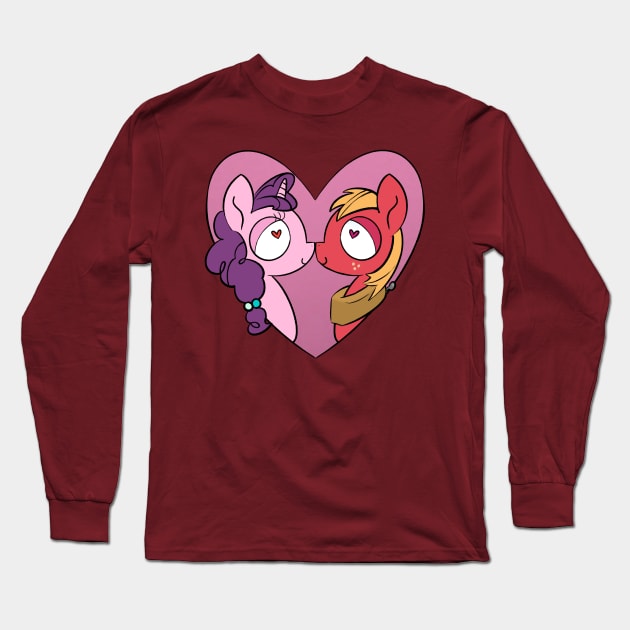 Big Macintosh and Sugar Belle Long Sleeve T-Shirt by AmyNewBlue